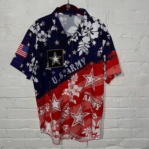 Hawaiian Army Shirt L NWOT